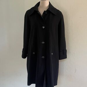 Gallery Black Hooded Coat/Rain Women’s jacket